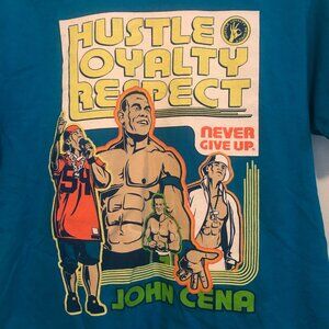 John Cena Hustle Loyalty Respect WWE T Shirt - Youth Size Large